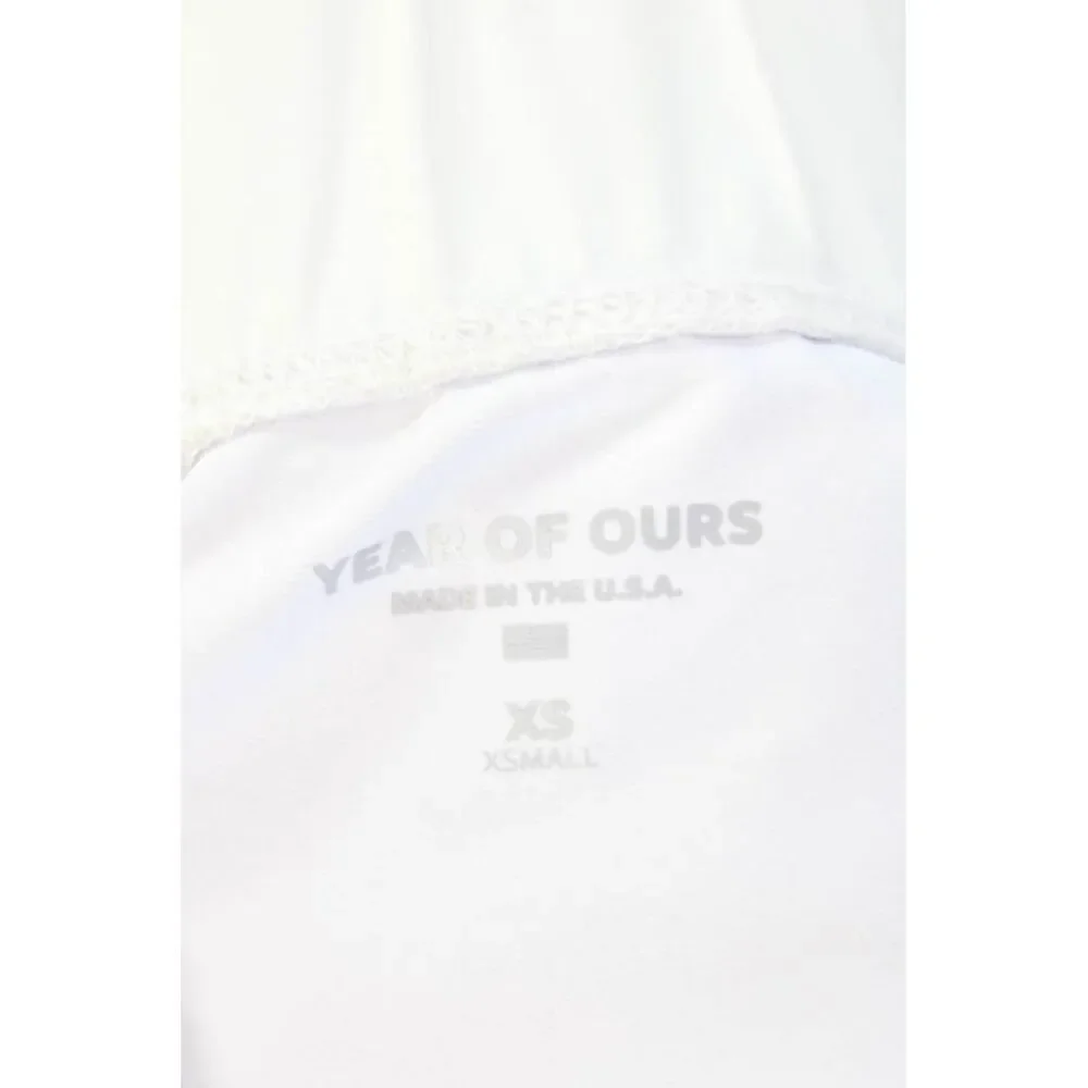 Year Of Ours Womens Pull On A Line The Mini Tennis Skort White Size Extra Small